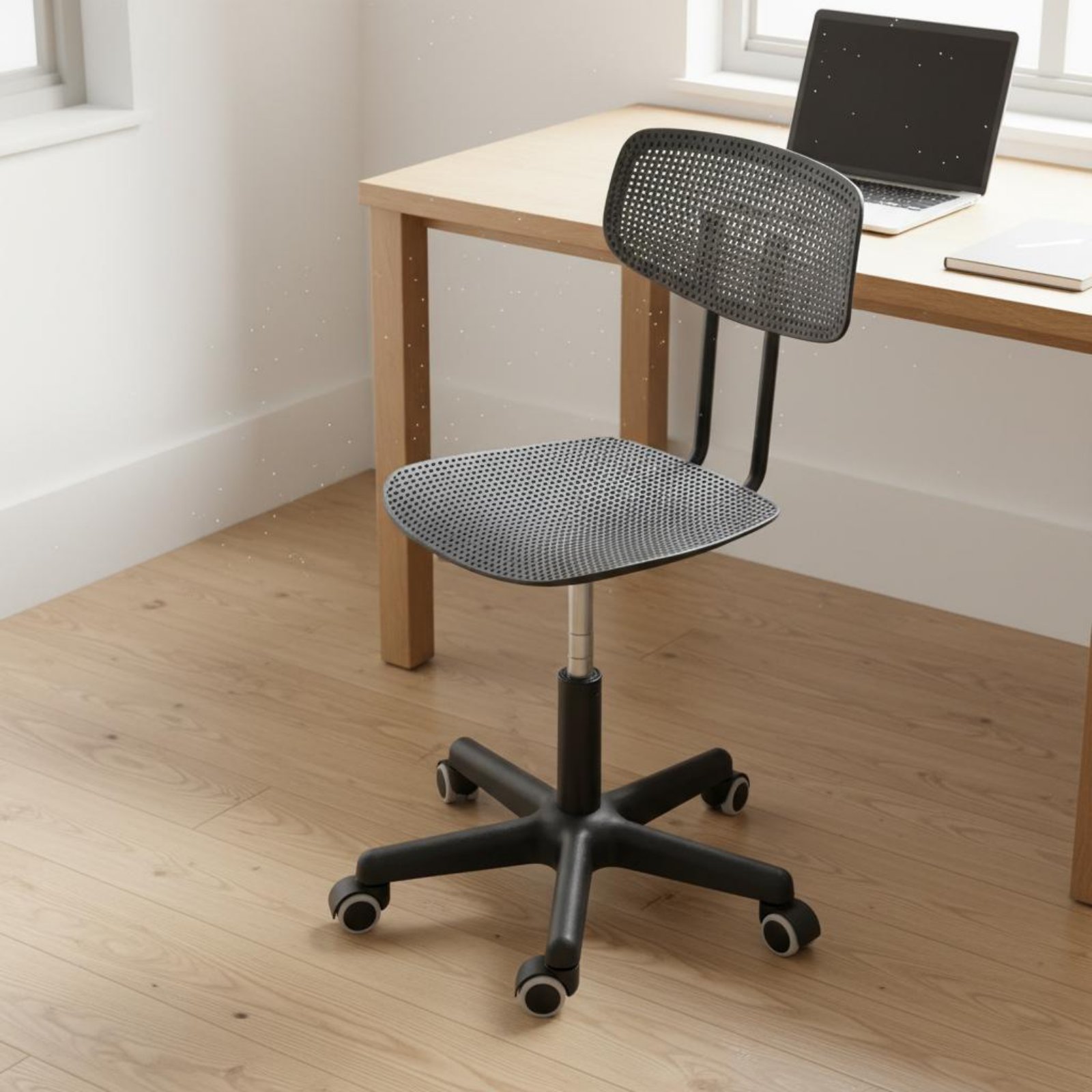 Office Furniture - เก้าอี้โต๊ะทำงานปรับระดับได้ ดีไซน์ระบายอากาศ หมุนได้ ประหยัดพื้นที่ กันน้ำ เหมาะสำหรับวัยรุ่น