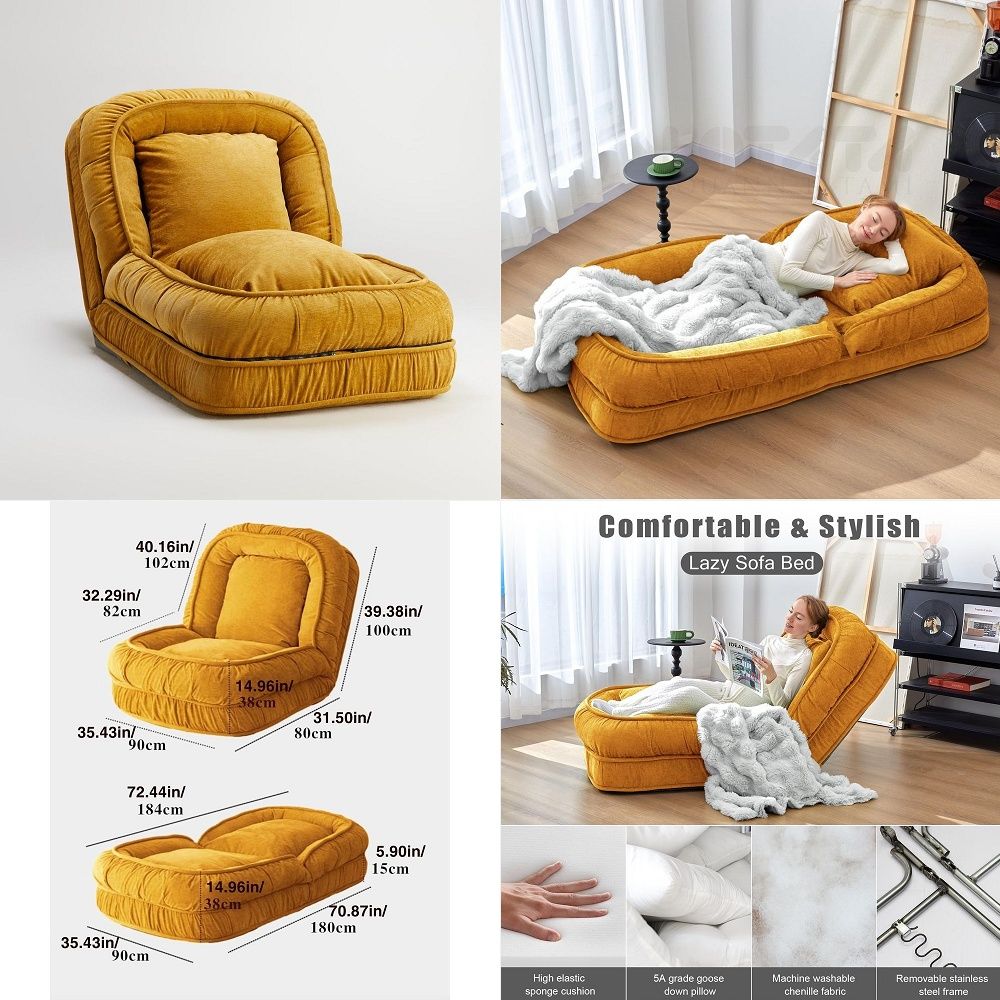 Sofas - โซฟาพับได้แบบปรับเอนได้สำหรับนั่งพื้น เหมาะสำหรับคนและสัตว์เลี้ยง ทั้งผู้ใหญ่และเด็ก ใช้เป็นเก้าอี้นั่งพื้นหรือโซฟาขนาดเล็กแสนสบายสำหรับใช้ในบ้าน ห้องนั่งเล่น