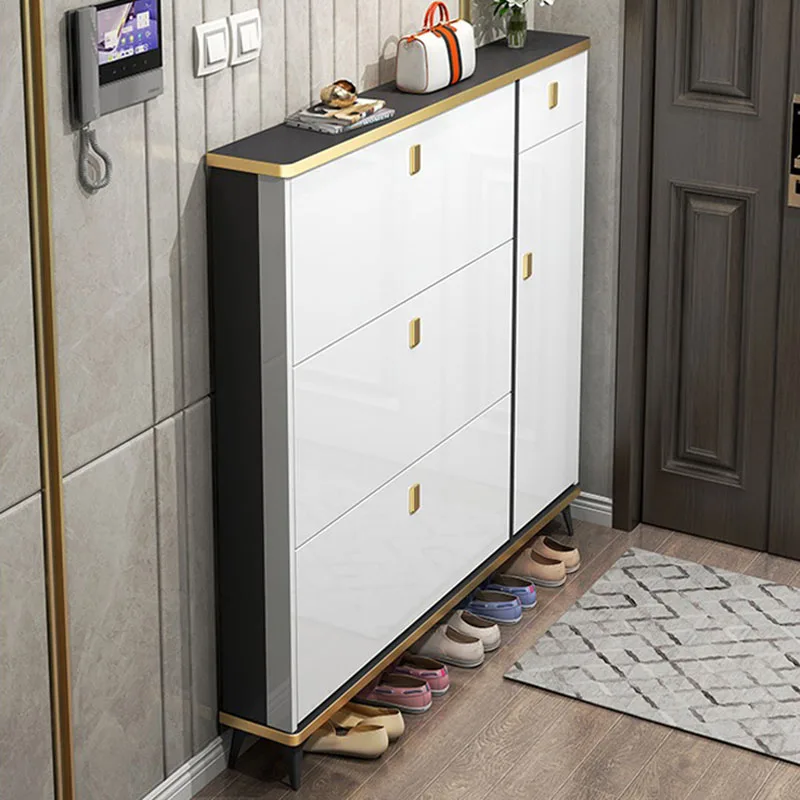 ตู้เก็บรองเท้าแบบบางเฉียบ หลาย - Shoe Rack Cabinet Narrow Entryway บทวิจารณ์และราคา
