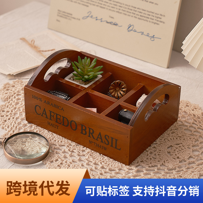 กล่องเก็บของไม้สไตล์ Zakka แบบ - Storage บทวิจารณ์และราคา