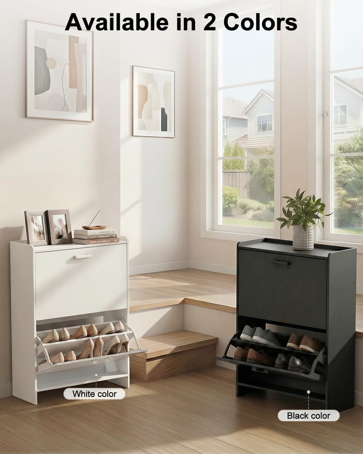 # ตู้เก็บรองเท้าทรงแคบพร้อมลิ้ - Shoe Rack Cabinet Narrow Entryway บทวิจารณ์และราคา