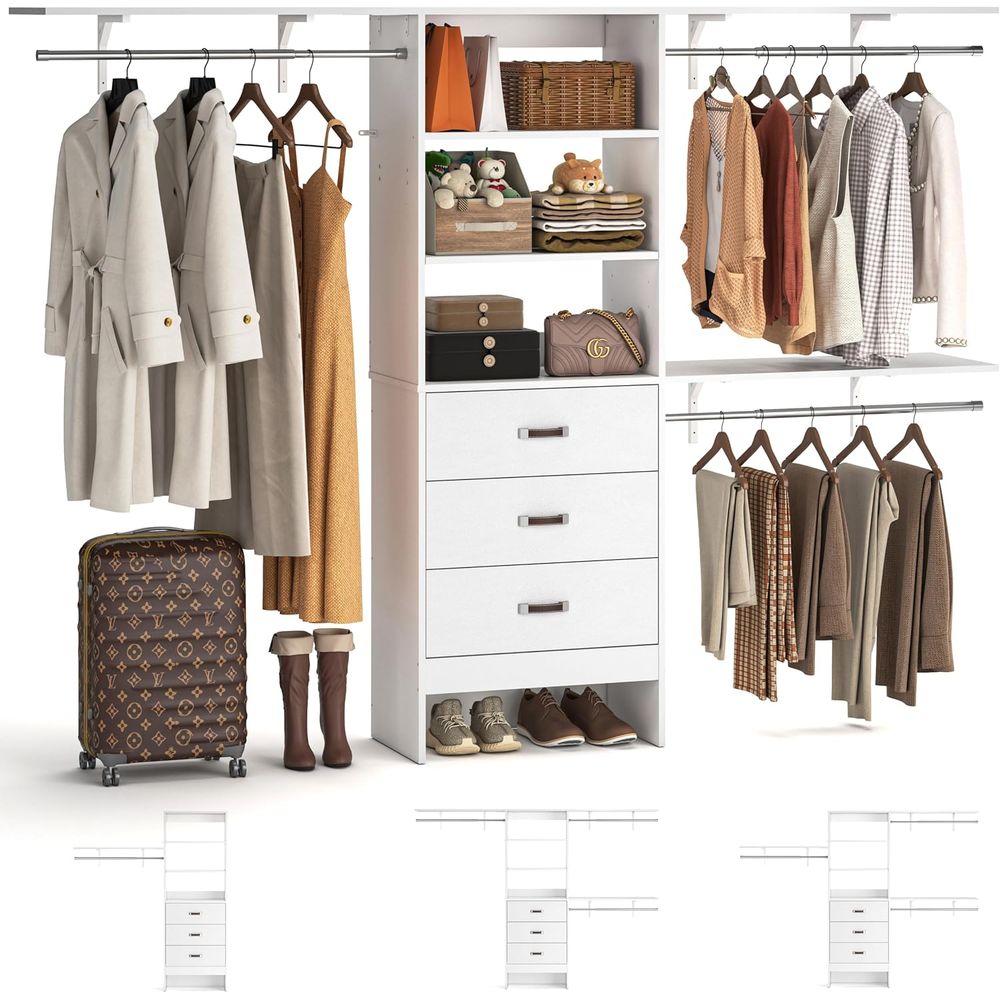 ระบบตู้เสื้อผ้า 8T, ระบบจัดระเ - Bedroom Furniture บทวิจารณ์และราคา