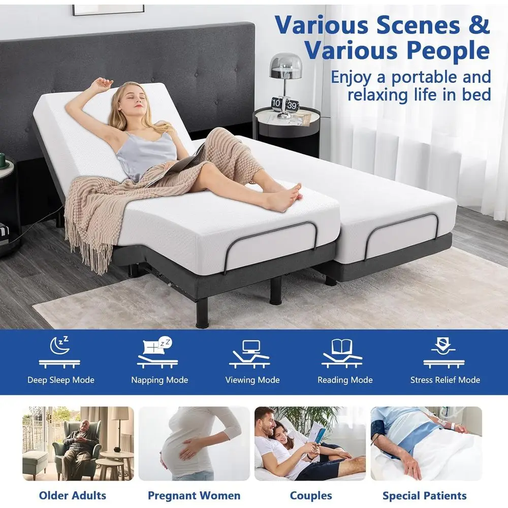 เตียงปรับระดับไฟฟ้าขนาดควีนไซส - Memory Foam Mattress In A Box Queen บทวิจารณ์และราคา