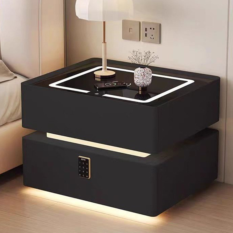 โต๊ะข้างเตียงไม้เนื้อแข็งสไตล์ - Solid Wood Nightstand 2 Drawers บทวิจารณ์และราคา