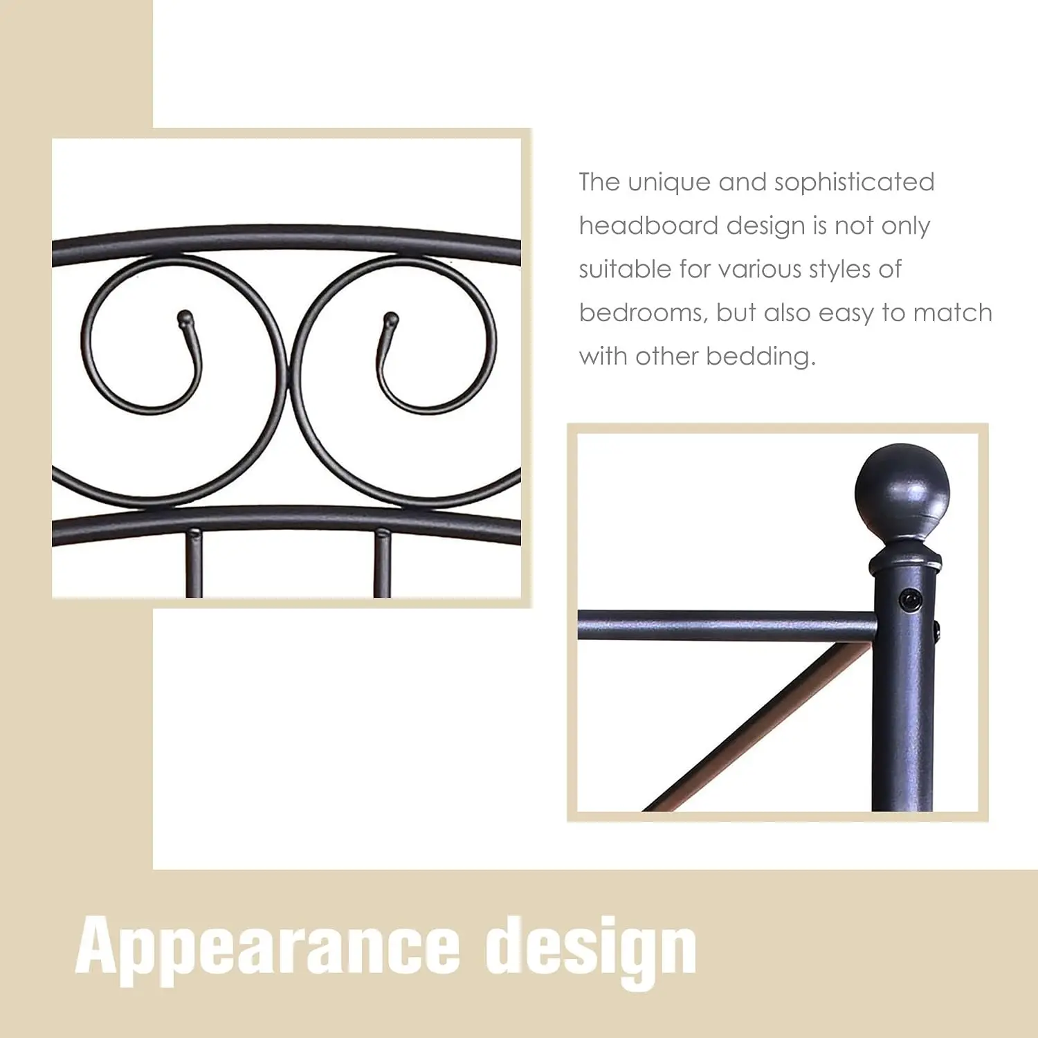 โครงเตียงแบบมีหลังคาขนาดควีนไซ - Canopy Bed Frame Metal Queen บทวิจารณ์และราคา