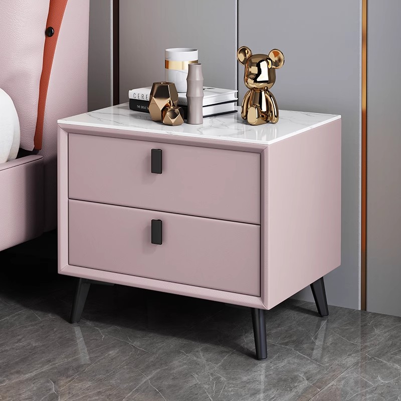โต๊ะข้างเตียงไม้เนื้อแข็งสไตล์ - Solid Wood Nightstand 2 Drawers บทวิจารณ์และราคา