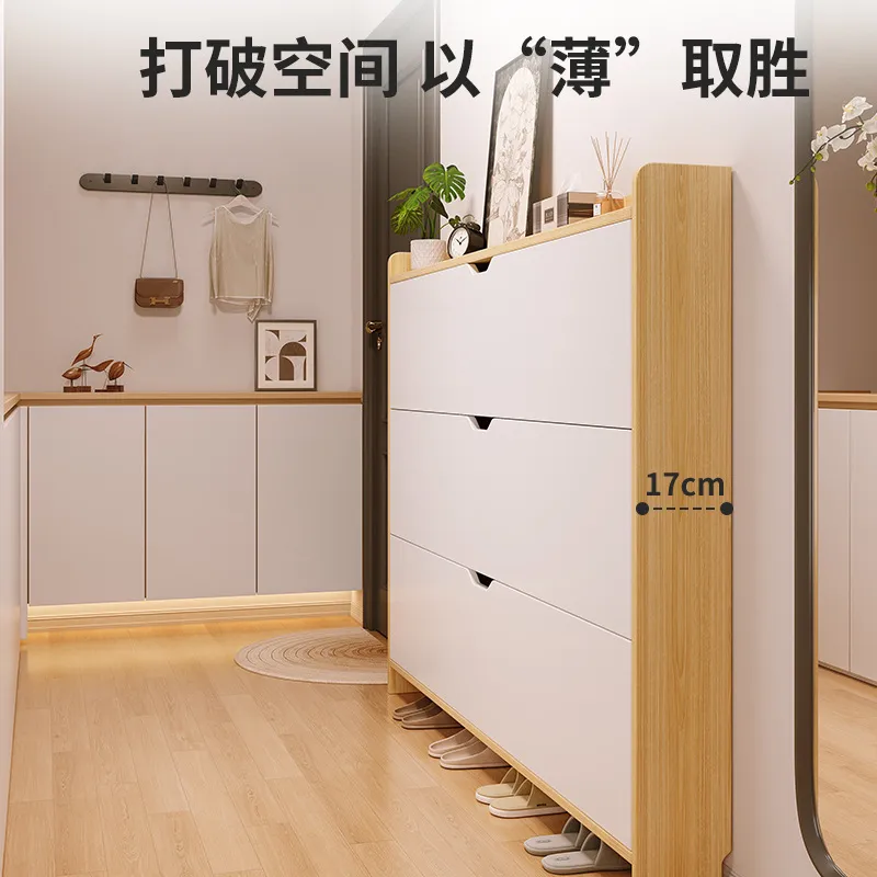 ตู้เก็บรองเท้าไม้ขนาดใหญ่หลายช - Shoe Rack Cabinet Narrow Entryway บทวิจารณ์และราคา