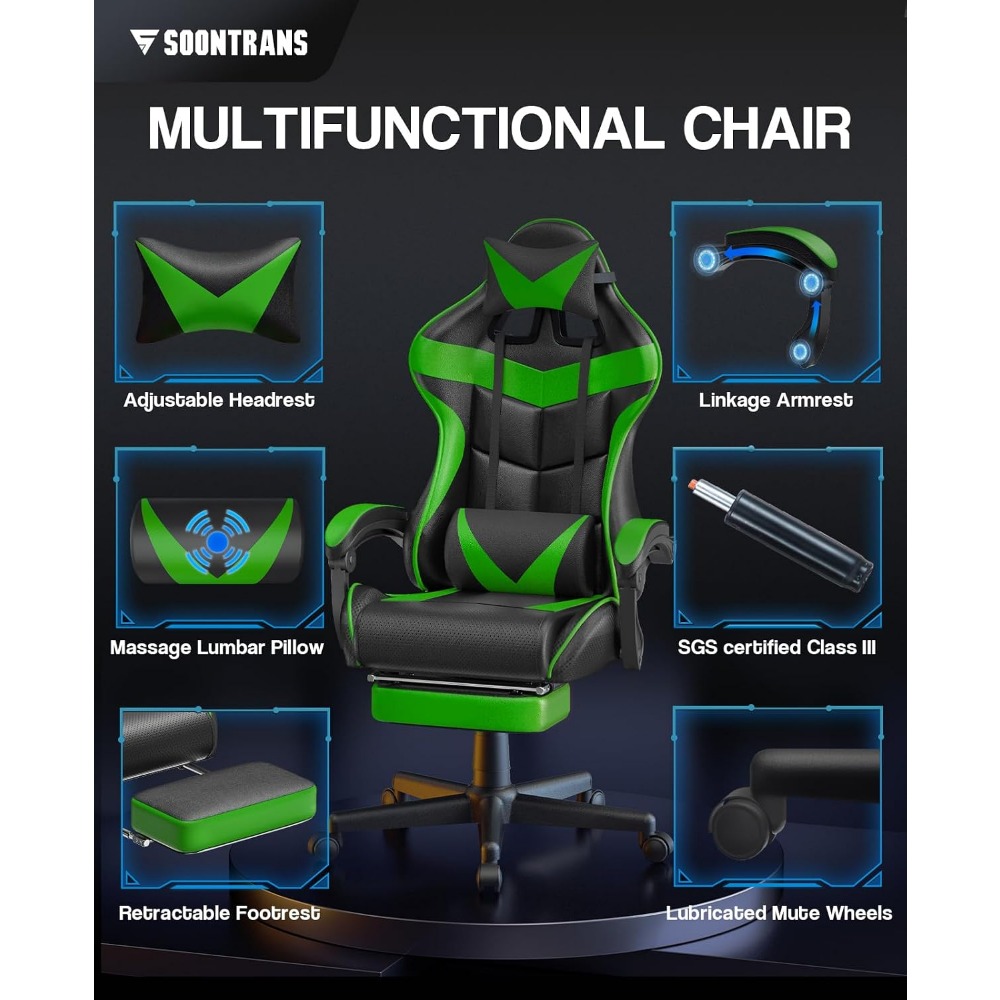 เก้าอี้เกมมิ่งเพื่อสุขภาพพร้อม - Sofas บทวิจารณ์และราคา