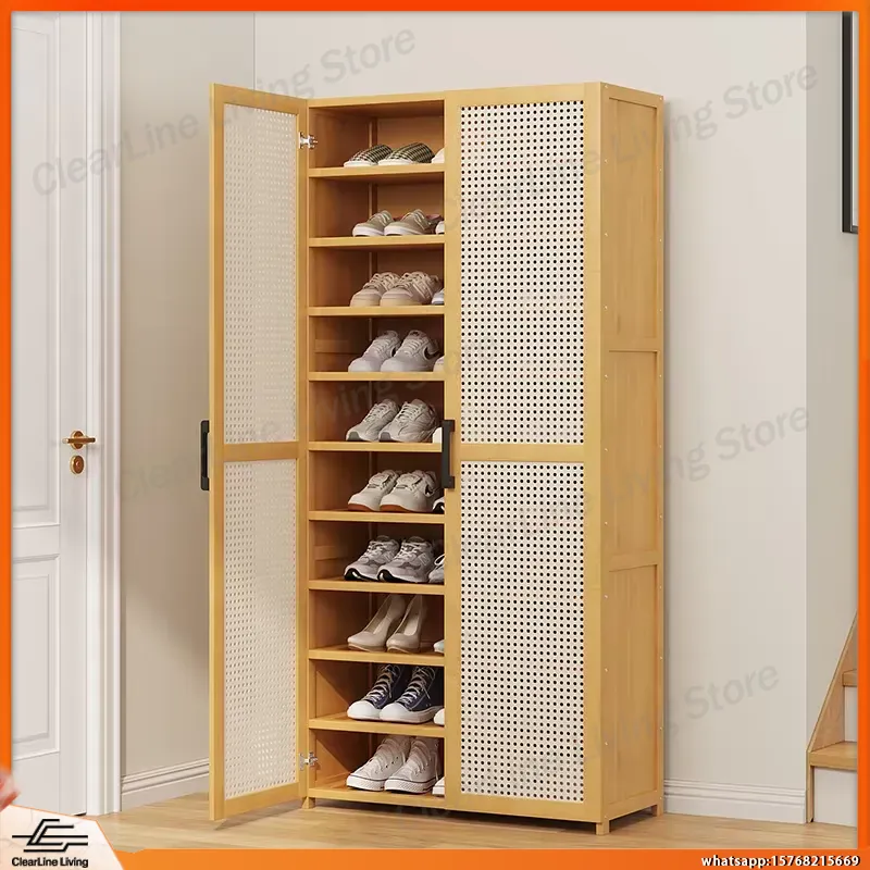 ชั้นวางรองเท้าแบบหลายชั้นทันสม - Shoe Rack Cabinet Narrow Entryway บทวิจารณ์และราคา