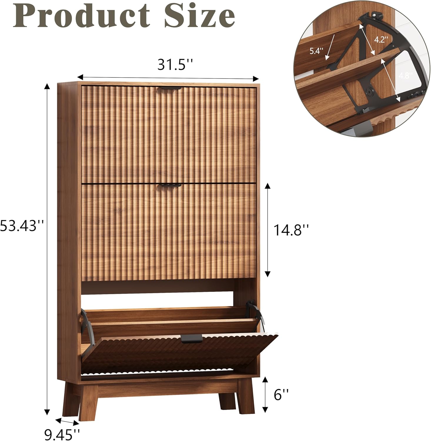 ตู้เก็บรองเท้าทางเข้าบ้าน 3 ลิ - Shoe Rack Cabinet Narrow Entryway บทวิจารณ์และราคา