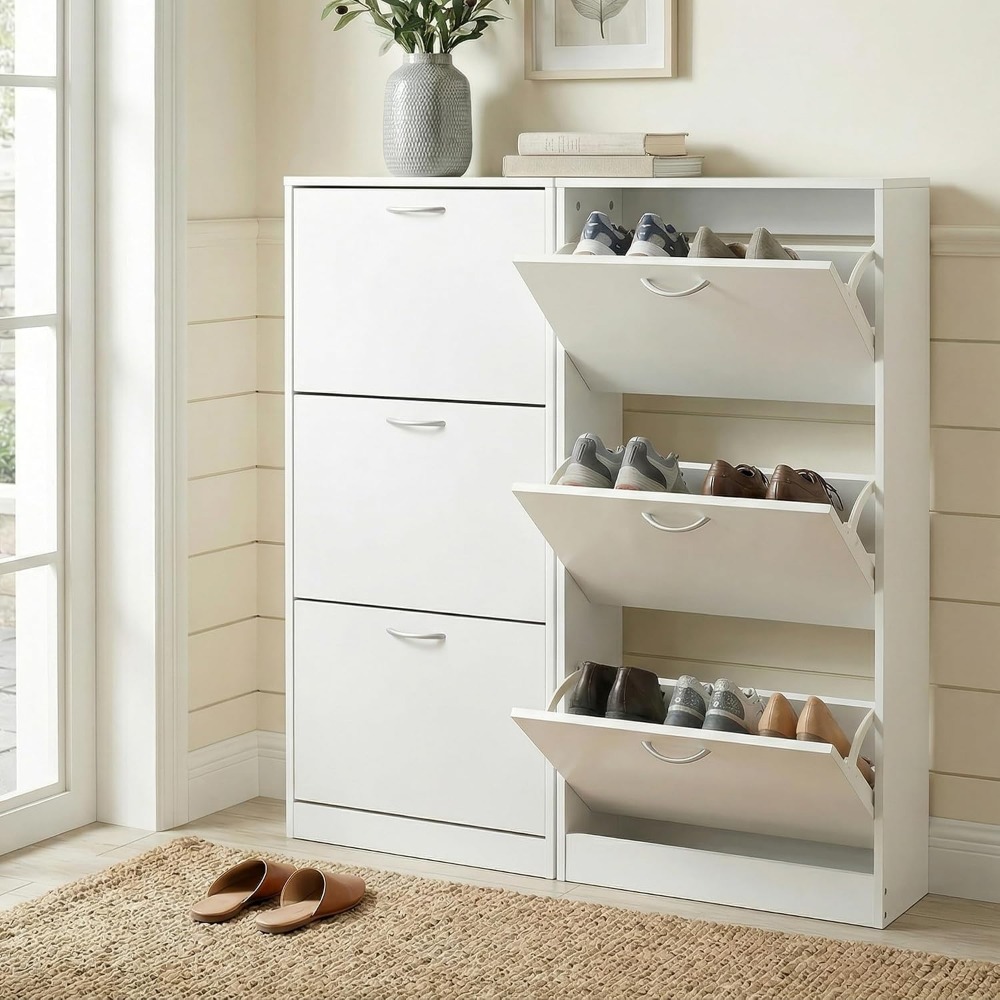 ตู้เก็บรองเท้าแบบแคบสำหรับทางเ - Shoe Rack Cabinet Narrow Entryway บทวิจารณ์และราคา