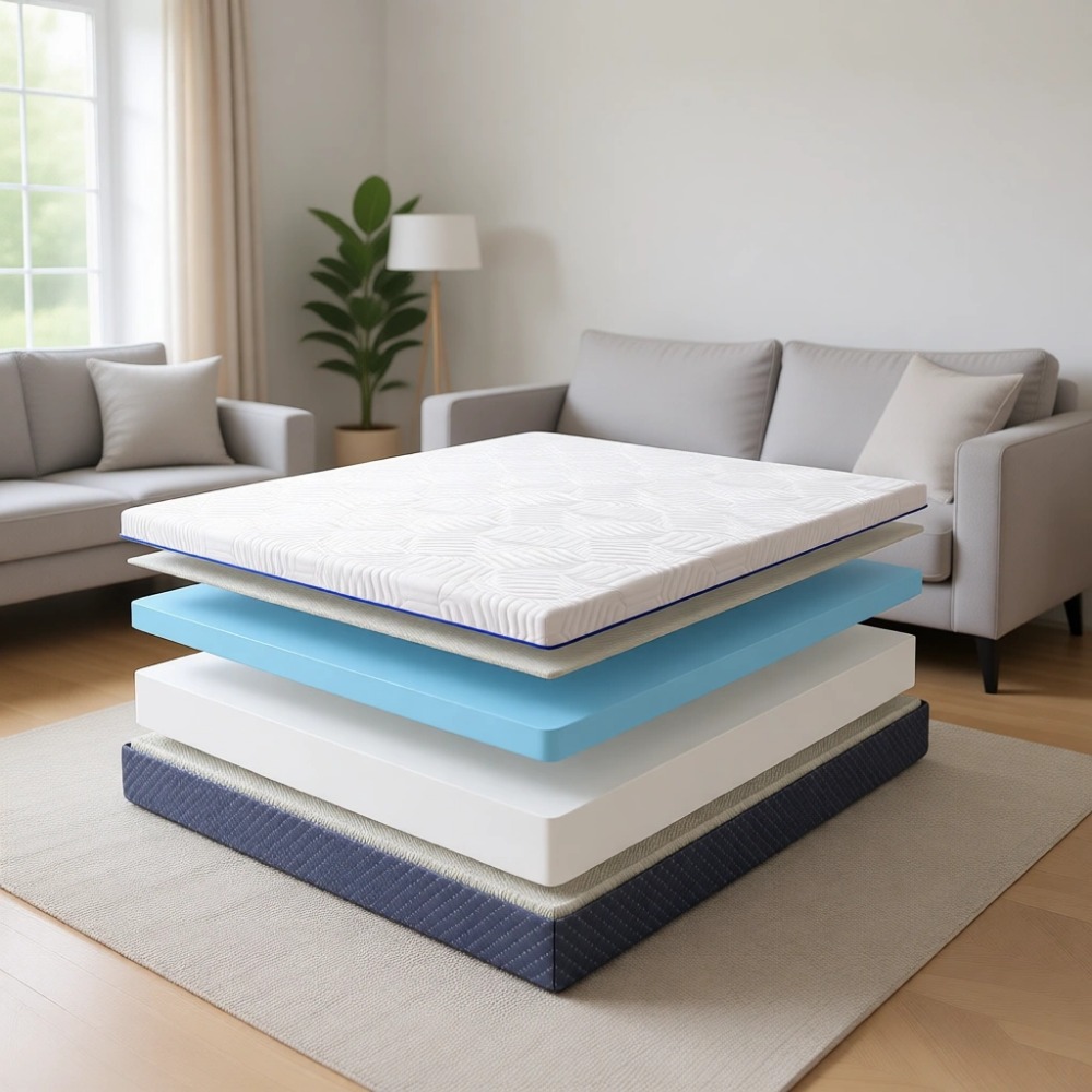 ที่นอนเจลเมมโมรี่โฟมขนาดควีนไซ - Memory Foam Mattress In A Box Queen บทวิจารณ์และราคา