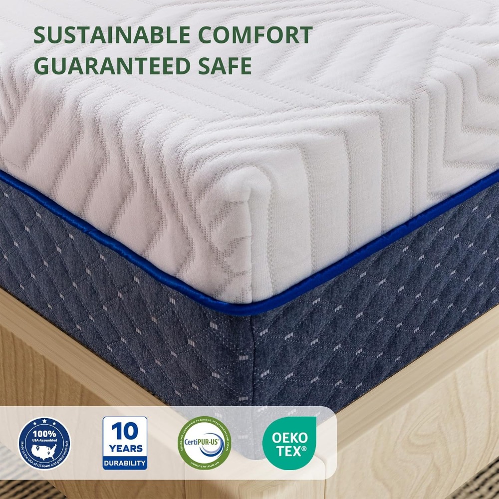 ที่นอนเจลเมมโมรี่โฟมขนาดควีนไซ - Memory Foam Mattress In A Box Queen บทวิจารณ์และราคา