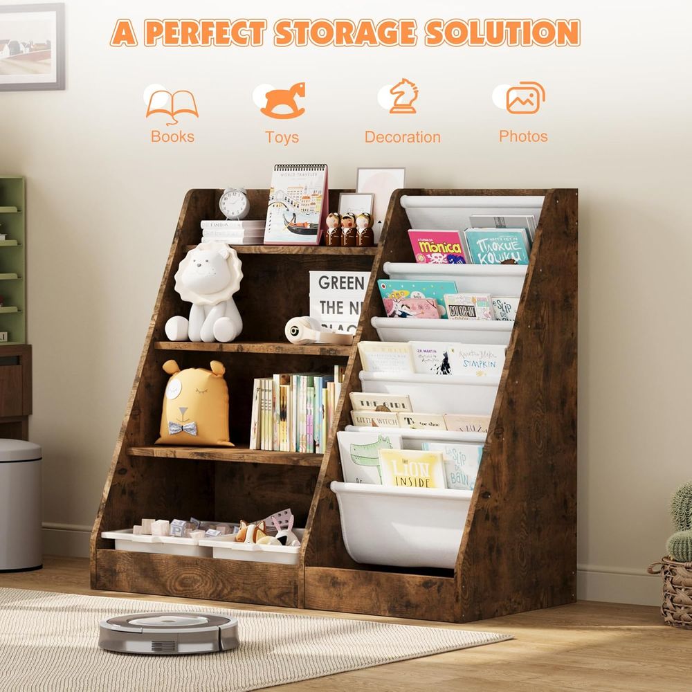 ชั้นวางหนังสือไม้สำหรับเด็กเล็ - Storage บทวิจารณ์และราคา